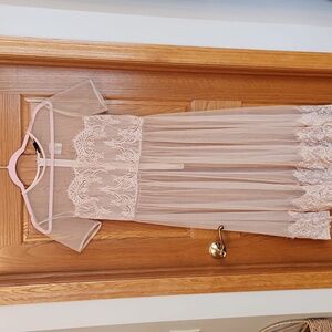 Nude Lace Dress Combo